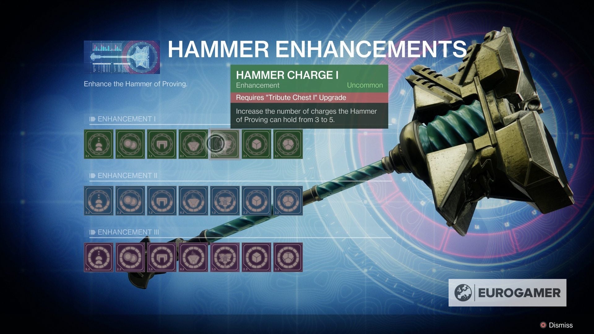 Destiny 2 Hammer of Proving explained Hammer charges, Tribute Chests